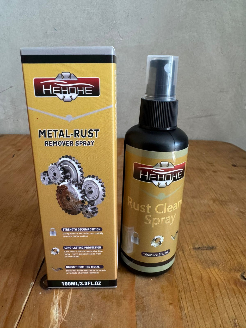 HEHOHE – Metal Rust Remover Spray 🔧✨